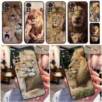 Чехол с изображением льва и альфа-самца для Redmi Note 12 Pro 8 9 10 11 Pro Note 9S 10S 11S 8T Redmi 10 9A 9C 10A 10C Redmi Note 10S