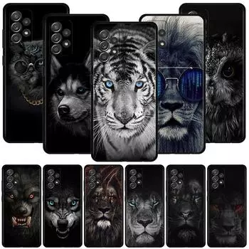 Чехол с изображением льва, волка, тигра для Samsung A12 A52 A51 A32 4G A21s A71 A02s A31 A72 A22 5G A11 A41 A02 A42 A01 A91 A21, чехол Samsung A71 5G