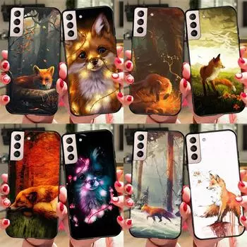 Чехол с изображением лисы аниме для Samsung Galaxy S22 Ultra Note 20 10 S10 S9 S8 Plus S20 S21 FE, чехол для телефона Galaxy S8
