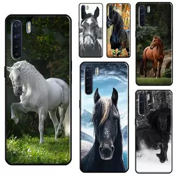 Чехол с изображением лошади для OPPO A74 A54 A94 A31 A53 A5 A9 2020 A52 A72 A1K A83 A91 A93 A3S A5S A15 OPPO A1K