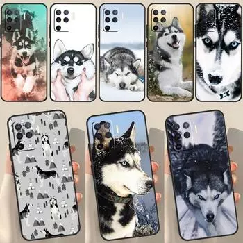 Чехол с изображением милого щенка аляскинского хаски для OPPO A15 A74 A54 A94 A52 A72 A31 A53 A53S A5 A9 2020 A3S A5S A83 A91 A93 OPPO A94 4G