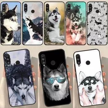 Чехол с изображением милого щенка аляскинского хаски для Honor 50 8X 9X 10i, чехол для Huawei P30 P40 Lite P50 P20 Pro P Smart 2019 Nova 5T Huawei P40 Lite 4G