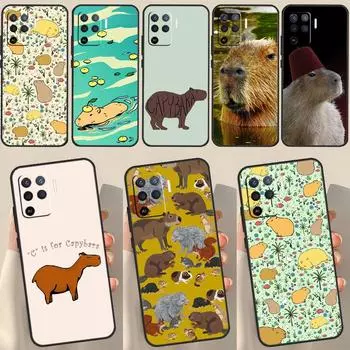 Чехол с изображением милого животного капибары для OPPO A74 A94 A54 A1K A15 A16 A52 A72 A83 A91 A93 A53S A5 A9 A31 A53 2020, чехол Find X5 Pro