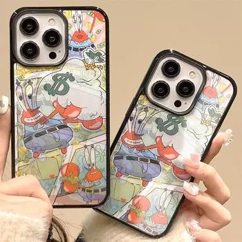 Чехол с изображением мультяшного осьминога и краба для iPhone 11 Pro Max с двусторонним дизайном, совместимый с iPhone 13/12/14. 13 pro