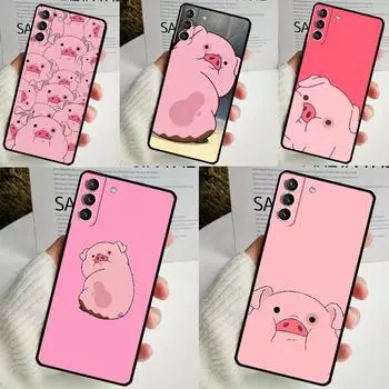 Чехол с изображением мультяшной свиньи для Samsung Galaxy S24 S23 S22 Ultra Note 10 Plus Note 20 S9 S10 S20 S21 FE, задняя крышка Galaxy S20Ultra