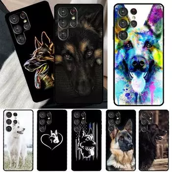 Чехол с изображением немецкой овчарки для Samsung Galaxy S23 S22 S21 Ultra Note 20 S8 S9 S10 Note 10 Plus S20 FE S21 FE Galaxy S20 FE