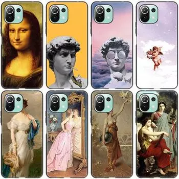 Чехол с изображением очаровательного Давида Моны Лизы для Xiaomi Mi 11 Lite NE 11i 10T 11T A2 A3 Lite POCO F3 M3 M4 C31 X3 Pro NFC Xiaomi Mi A2 Lite