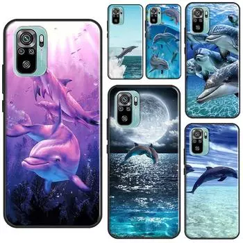 Чехол с изображением океанского дельфина для Xiaomi Redmi Note 11 Pro Note 10 9 8 Pro 11S 9S 10S, чехол для Redmi 10 9 9A 9C 9T Redmi 7