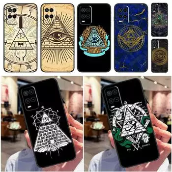 Чехол с изображением пирамидального глаза для OPPO A53 A53S A31 A54 A74 A94 A52 A72 A83 A91 A93 A1K A15 A16 A5 A9, мягкий чехол OPPO A15