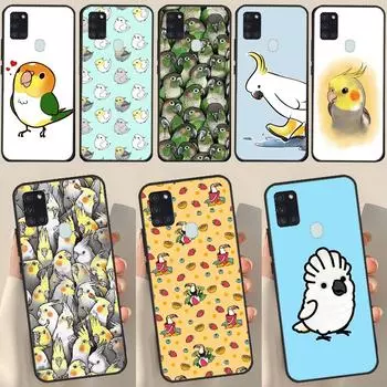 Чехол с изображением попугая для Samsung Galaxy A34 A54 A14 A12 A52 A22 A32 A42 A72 A13 A33 A53 A50 A51 A71 Samsung A14