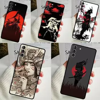 Чехол с изображением японского воина-самурая для Samsung Galaxy S24 S23 S22 Ultra Note 10 Plus Note 20 S9 S10 S20 S21 FE, задняя крышка Galaxy S20 Plus
