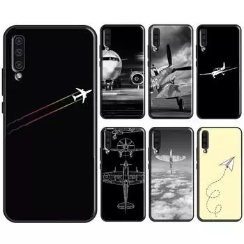 Чехол с изображением самолета для Samsung A12 A32 A42 A52 A72 A52S A03S A21S A11 A31 A51 A71 A10 A50 A70, полное покрытие Samsung A03S