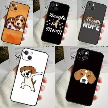 Чехол с изображением щенка бигля для iPhone 14 13 12 11 16 15 Pro Max Mini Cover X XR XS 8 7 14 16 15 Plus Аксессуары iPhone 11 Pro