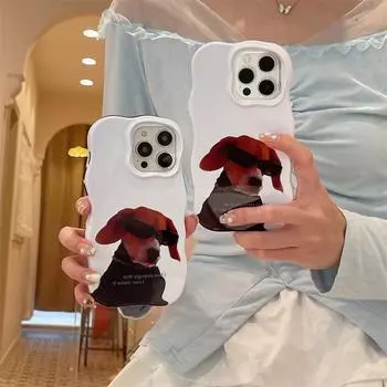 Чехол с изображением щенка и солнцезащитных очков для iPhone 15 Pro Max 14 13 12 Pro Max 11, универсальный защитный чехол от падения iPhone 15 Pro Max