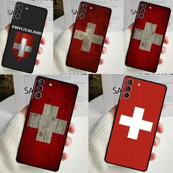 Чехол с изображением швейцарского флага Швейцарии для Samsung Galaxy S22 S23 S24 Ultra Note 20 10 S8 S9 S10 Plus S21 S20 FE, мягкий чехол Galaxy S23 FE