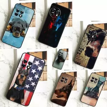 Чехол с изображением собаки добермана для OnePlus 12R 12 11 9 10 Pro 10R 9R 8T 10T Nord CE 2 3 Lite 2T N10 N20 N30 CE4 OnePlus Nord CE3Lite