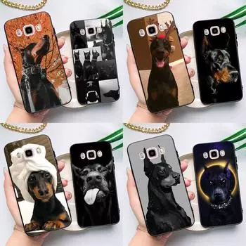 Чехол с изображением собаки-добермана для Samsung Galaxy J3 J5 J7 2016 A3 A5 2017 A6 A7 A8 A9 J8 J4 J6 Plus 2018, задняя крышка A3 2016 - A310