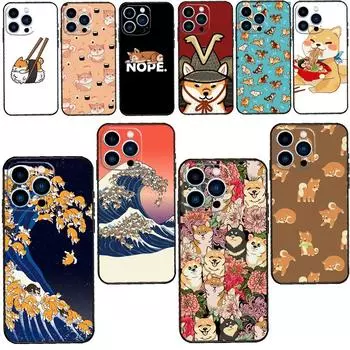 Чехол с изображением собаки Шиба Шибе для iPhone 13 12 11 Pro Max mini SE 2020 X XR XS Max 7 8 Plus Cover Coque iphone 5 5S