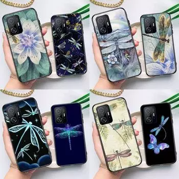 Чехол с изображением стрекозы для POCO F5 X5 X3 Pro X4 F4 GT F3 M5s C40, чехол для Xiaomi 13 12 Lite 11T 12T Pro 12X POCO X3 NFC