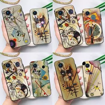 Чехол с изображением Василия Кандинского для Huawei Honor Magic 5 Lite 70 50 X8 X9 a P20 P30 P40 P50 P60 Pro P Smart Nova 9 5T Huawei Nova 9