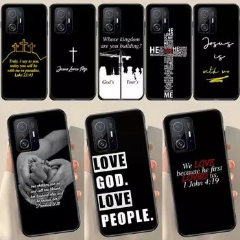 Чехол с изображением Веры Христианского Религиозного Иисуса для POCO X5 X3 F5 Pro X4 F4 GT M5s C40 F3 для Xiaomi 13 Lite 12 11T 12T Pro 12X POCO X3 Pro