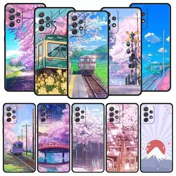 Чехол с изображением вишни Traint Moun Fuji для Samsung A13 A51 A71 A41 A31 A21S A11 A01 A03S A12 A32 A52 A22 A23 A33 A53 A73 5G Samsung A33 5G