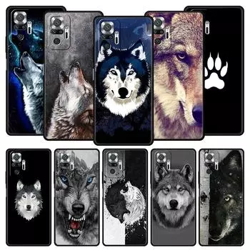 Чехол с изображением животного волка для Xiaomi Redmi Note 11 10 8 Pro 10S 9S 9 9T 8T 9C 9A 8A 7 K40 Gaming K50 11T 5G, чехлы для телефонов, мягкий бампер Redmi 8A