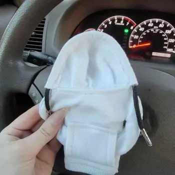 Чехол с капюшоном для переключения передач автомобиля, плюшевый чехол для ручки переключения передач автомобиля, мягкий чехол для ручки переключения передач автомобиля чёрный