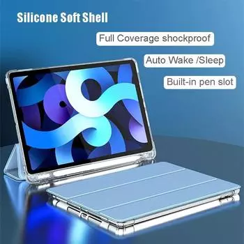 Чехол с карандашом для Redmi Pad SE 11 Redmi Pad 10,61, умный чехол для Xiaomi Mi Pad 5 11 Pro 5 12,4 Mi Pad 6 11 Pro, кожаный чехол для планшета MiPad 5 11 зелёный