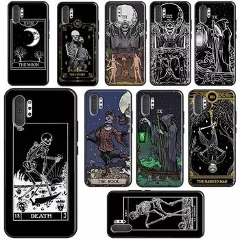 Чехол с картой Таро «Отшельник» «Жнец с косой», готический чехол ужасов для Samsung Galaxy S21 S20 FE S22 Ultra S9 S10 e Note 10 Plus Note 20 Coque Galaxy S8