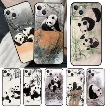 Чехол с китайским медведем и пандой для iPhone 13 12 11 Pro Max Mini XR X XS MAX 6S 7 8 Plus SE 2020 2022, чехол для телефона iPhone SE 2020
