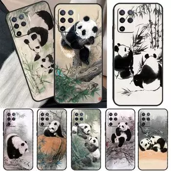 Чехол с китайским медведем и пандой для OPPO A15 A16 A3S A5S A52 A72 A94 A74 A54 A83 A91 A93 A31 A5 A9 2020 A53 S, чехол OPPO A1K