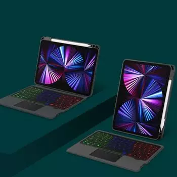 Чехол с клавиатурой Magic Bluetooth для iPad Pro 11 12,9 2021 2020 10,9 Air 4-го, 5-го поколения 2022, планшета с подсветкой, умный чехол