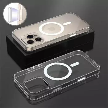 Чехол с кнопкой управления камерой для iPhone 16 Pro Max 16 Plus, акриловый, для беспроводной зарядки Magsafe, прозрачный чехол iPhone 16 Pro Max прозрачный