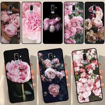 Чехол с красивым цветком пионов для Samsung Galaxy J1 J3 J7 J5 2016 A3 A5 2017 J8 A7 A9 J4 J6 A6 A8 Plus 2018 A3 2016 - A310