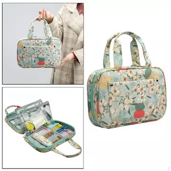 Чехол с крючком для вязания на молнии, сумка-органайзер, портативные дорожные крючки для вязания крючком для хранения пряжи