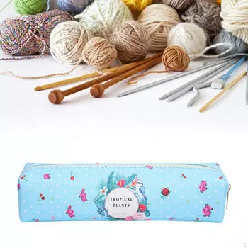 Чехол с крючком для вязания, сумка для вязания крючком, дорожная пустая легкая сумка на молнии, многофункциональная розовый