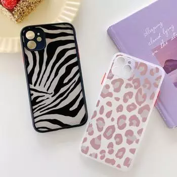 Чехол с леопардовым принтом для iPhone 11, прозрачные чехлы для телефонов с принтом зебры и коровьей полоски для iPhone 11, 13, 12, 7, 8 plus mini x xs xr pro max iPhone12