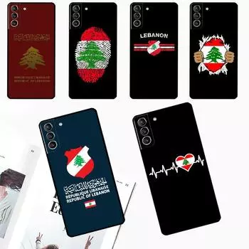 Чехол с ливанским флагом для Samsung Galaxy S24 S23 S22 Ultra Note 20 10 S8 S9 S10 Plus S20 FE S21 FE Galaxy S10 Plus