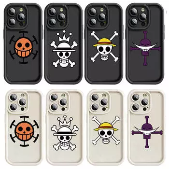 Чехол с логотипом D-35 One Piece для iPhone 15 14 13 12 8 Plus Samsung S24 S23 Ultra A04S A05S Huawei P40 P50 P60 Nova 11 Pro Max OPPO A17K Reno 10 iPhone XS Max аэро