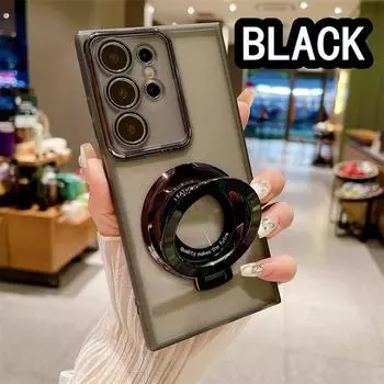 Чехол с магнитным кронштейном A 55 35 25 15 для Samsung Galxy A54 A34 A24 A14 A05S A04S A73 A33 A53 Magsafe, подставка с прозрачным объективом, защитная пленка для камеры for samsung A25-5G синий