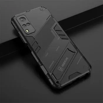 Чехол с магнитным кронштейном для Vivo Y51 2020 Y31 2021 Y 31 Y53S Y51A, чехол с магнитным кронштейном для V21 V21E Y21 Y21S Y33S iQOO 7 8 Z3 Z5, задняя крышка For VIVO V21 5G оранжевый