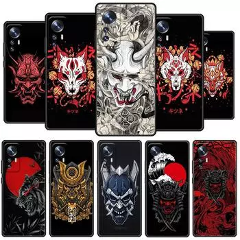 Чехол с маской самурая Oni для Xiaomi Mi Poco X3 NFC M4 M3 Pro F3 GT F1 11 Lite Note 10 11T 10T 9T, мягкий чехол на заднюю панель телефона Xiaomi Mi 9