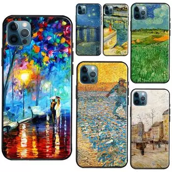 Чехол с масляной живописью Ван Гога для iPhone 11 14 Pro Max SE 2020 XR X XS Max 6S 7 8 Plus, чехол для iPhone 12 13 mini iPhone 6 6s