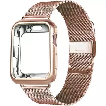 Чехол с миланской петлей + ремешок для Apple Watch Band Ultra 8 7 6 SE 5 4 41 мм 40 мм 44 мм 38 мм 42 мм 49 мм ремешок для часов Iwatch Series 7 Correa 45 мм
