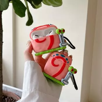 Чехол с милой 3D-мультяшной улиткой для Airpods Pro 2, мягкий силиконовый чехол для наушников Bluetooth для Airpods 3, чехол Funda для девочек и мальчиков for airpods 1 2