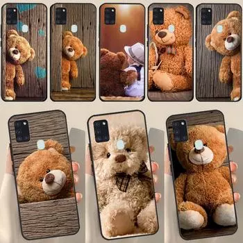 Чехол с милым медведем для Samsung Galaxy A34 A54 A14 A71 A51 A31 A11 A12 A22 A32 A52 A72 A50 A13 A53 Samsung A11