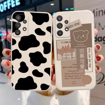 Чехол с милым медведем и леопардовым принтом для Samsung A52 A51, чехол для Samsung S21 Ultra Plus A71 A12 A32 A 51 32 A50 A72 A21S A02 A10S A20S A31, чехол Samsung A10s