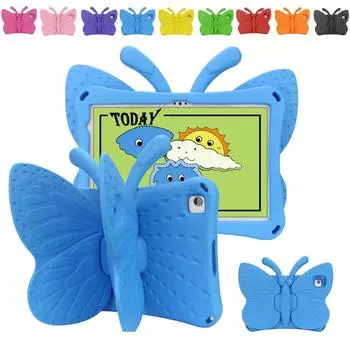 Чехол с милым мультяшным бабочкой для Nokia T20 2021 T21 2022 10,36 дюйма, противоударная подставка, защитный чехол для планшета, детский чехол из ЭВА, чехол Nokia T20 2021 синий