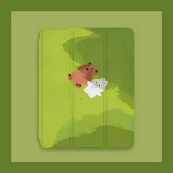 Чехол с милым мультяшным кроликом и медведем для iPad Pro 11 2022 12,9 2021 10th 10,9 Gen 7/8/9th 10,2 Air 4/5 10,9 10,5 дюймов, чехол с подставкой для карандашей iPad 2021 Gen910.2